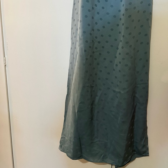 FAVORITE DAUGHTER The Singles Table One Shoulder Column Gown Slate Blue - Picture 9 of 13